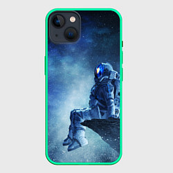 Чехол для iPhone 14 Plus АСТРОНАВТ-КОСМОНАВТ D, цвет: 3D-мятный