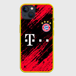 Чехол для iPhone 14 Plus BAYERN MUNCHEN БАВАРИЯ, цвет: 3D-желтый