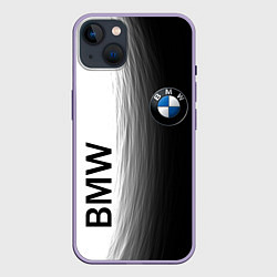 Чехол для iPhone 14 Plus Black and White BMW, цвет: 3D-серый