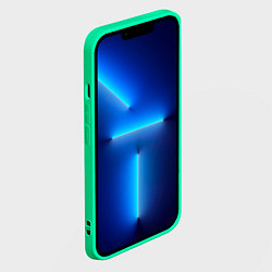 Чехол для iPhone 14 Plus BMW 3D плиты с подсветкой, цвет: 3D-мятный — фото 2