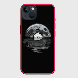 Чехол для iPhone 14 Plus Лунная Песнь, цвет: 3D-малиновый