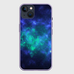 Чехол для iPhone 14 Plus Космический пейзаж во Вселенной, цвет: 3D-серый
