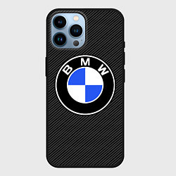 Чехол для iPhone 14 Pro Max BMW CARBON БМВ КАРБОН, цвет: 3D-черный