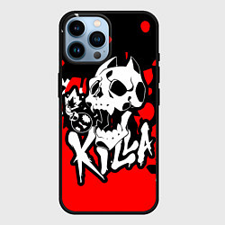 Чехол для iPhone 14 Pro Max KILLA, цвет: 3D-черный