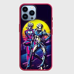 Чехол для iPhone 14 Pro Max JoJo’s Bizarre Adventure, цвет: 3D-малиновый