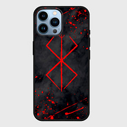 Чехол для iPhone 14 Pro Max BERSERK БЕРСЕРК КЛЕЙМО, цвет: 3D-черный