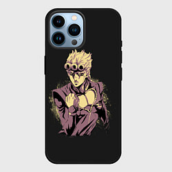 Чехол для iPhone 14 Pro Max Giorno Giovanna Golden Wind, цвет: 3D-черный