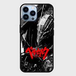 Чехол для iPhone 14 Pro Max BERSERK ЧБ БЕРСЕРК, цвет: 3D-черный