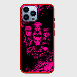 Чехол для iPhone 14 Pro Max JOJO BIZARRE ADVENTURE ПЕРСОНАЖИ, цвет: 3D-красный