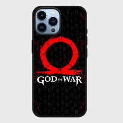 Чехол для iPhone 14 Pro Max GOD OF WAR КРАТОС ЛОГО, цвет: 3D-черный