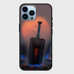 Чехол для iPhone 14 Pro Max БЕРСЕРК МЕЧ С КЛЕЙМОМ, цвет: 3D-черный