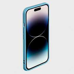 Чехол для iPhone 14 Pro Max НОВОГОДНИЙ СВИТЕР БМВ ЧЕРНО СИНИЙ, цвет: 3D-голубой — фото 2