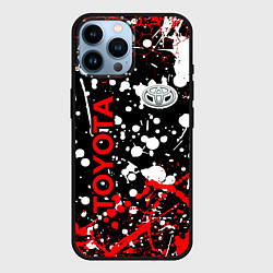 Чехол для iPhone 14 Pro Max Toyota тойота брызги красок, цвет: 3D-черный