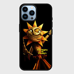 Чехол для iPhone 14 Pro Max Five Nights at Freddys: Security Breach - Солнце D, цвет: 3D-черный
