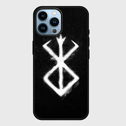 Чехол для iPhone 14 Pro Max Берсерк гранж, цвет: 3D-черный