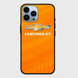 Чехол для iPhone 14 Pro Max Chevrolet абстракция, цвет: 3D-черный