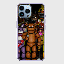 Чехол для iPhone 14 Pro Max Fivе Nights at Frеddys, цвет: 3D-светло-сиреневый