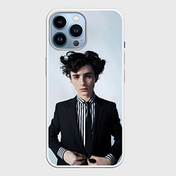 Чехол для iPhone 14 Pro Max Сильный Тимоти Шаламе, цвет: 3D-белый