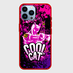 Чехол для iPhone 14 Pro Max Jo Jo - Королева убийца cool cat, цвет: 3D-красный