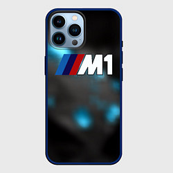 Чехол для iPhone 14 Pro Max Bmw night city, цвет: 3D-тёмно-синий