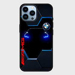 Чехол для iPhone 14 Pro Max Тень BMW, цвет: 3D-черный
