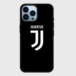 Чехол для iPhone 14 Pro Max Juventus sport fc белое лого, цвет: 3D-черный