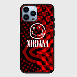 Чехол для iPhone 14 Pro Max Nirvana star pattern, цвет: 3D-черный