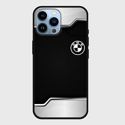 Чехол для iPhone 14 Pro Max BMW авто текстура, цвет: 3D-черный