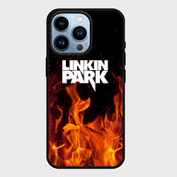 Чехол для iPhone 14 Pro Linkin Park: Hell Flame, цвет: 3D-черный