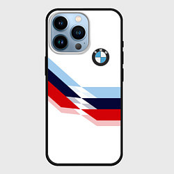 Чехол для iPhone 14 Pro BMW БМВ WHITE, цвет: 3D-черный