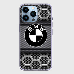 Чехол для iPhone 14 Pro BMW, цвет: 3D-светло-сиреневый