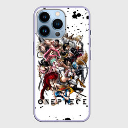 Чехол для iPhone 14 Pro Пираты One Piece Большой куш, цвет: 3D-светло-сиреневый