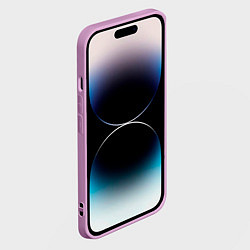 Чехол для iPhone 14 Pro Новогодний Кот со снежинками, цвет: 3D-сиреневый — фото 2