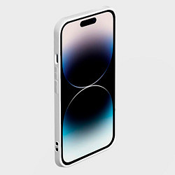 Чехол для iPhone 14 Pro НОВОГОДНИЙ СВИТЕР БМВ ЧЕРНО СИНИЙ, цвет: 3D-белый — фото 2