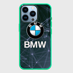 Чехол для iPhone 14 Pro БМВ - BMW Абстракция, цвет: 3D-мятный