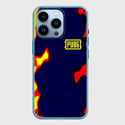 Чехол для iPhone 14 Pro Pubg military game, цвет: 3D-голубой