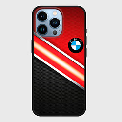 Чехол для iPhone 14 Pro BMW geometry steel, цвет: 3D-черный