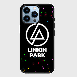 Чехол для iPhone 14 Pro Linkin Park конфети, цвет: 3D-черный