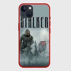 Чехол для iPhone 14 STALKER: Dusk, цвет: 3D-красный