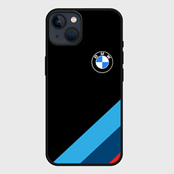 Чехол для iPhone 14 BMW, цвет: 3D-черный