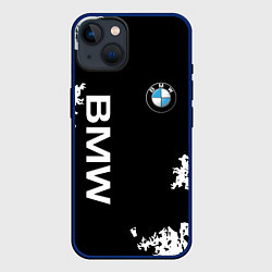 Чехол для iPhone 14 BMW, цвет: 3D-тёмно-синий