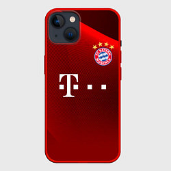 Чехол для iPhone 14 BAYERN MUNCHEN, цвет: 3D-красный