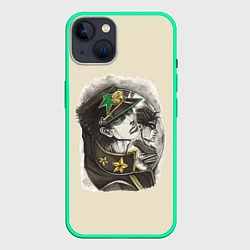 Чехол для iPhone 14 Jotaro Kujo, цвет: 3D-мятный