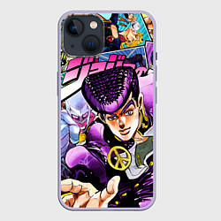 Чехол для iPhone 14 JoJos Bizarre Adventure: Josuke, цвет: 3D-светло-сиреневый