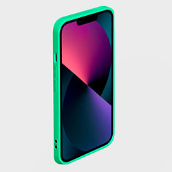 Чехол для iPhone 14 Рабица, цвет: 3D-мятный — фото 2
