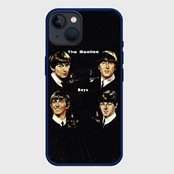 Чехол для iPhone 14 The Beatles Boys, цвет: 3D-тёмно-синий