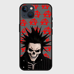 Чехол для iPhone 14 Дохлый панк, цвет: 3D-черный