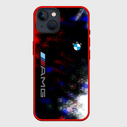 Чехол для iPhone 14 Bmw true colors, цвет: 3D-красный