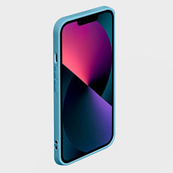 Чехол для iPhone 14 BMW neon logo, цвет: 3D-голубой — фото 2