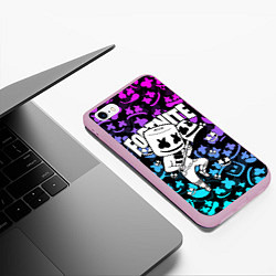Чехол iPhone 6/6S Plus матовый FORTNITE x MARSHMELLO цвета 3D-розовый — фото 2